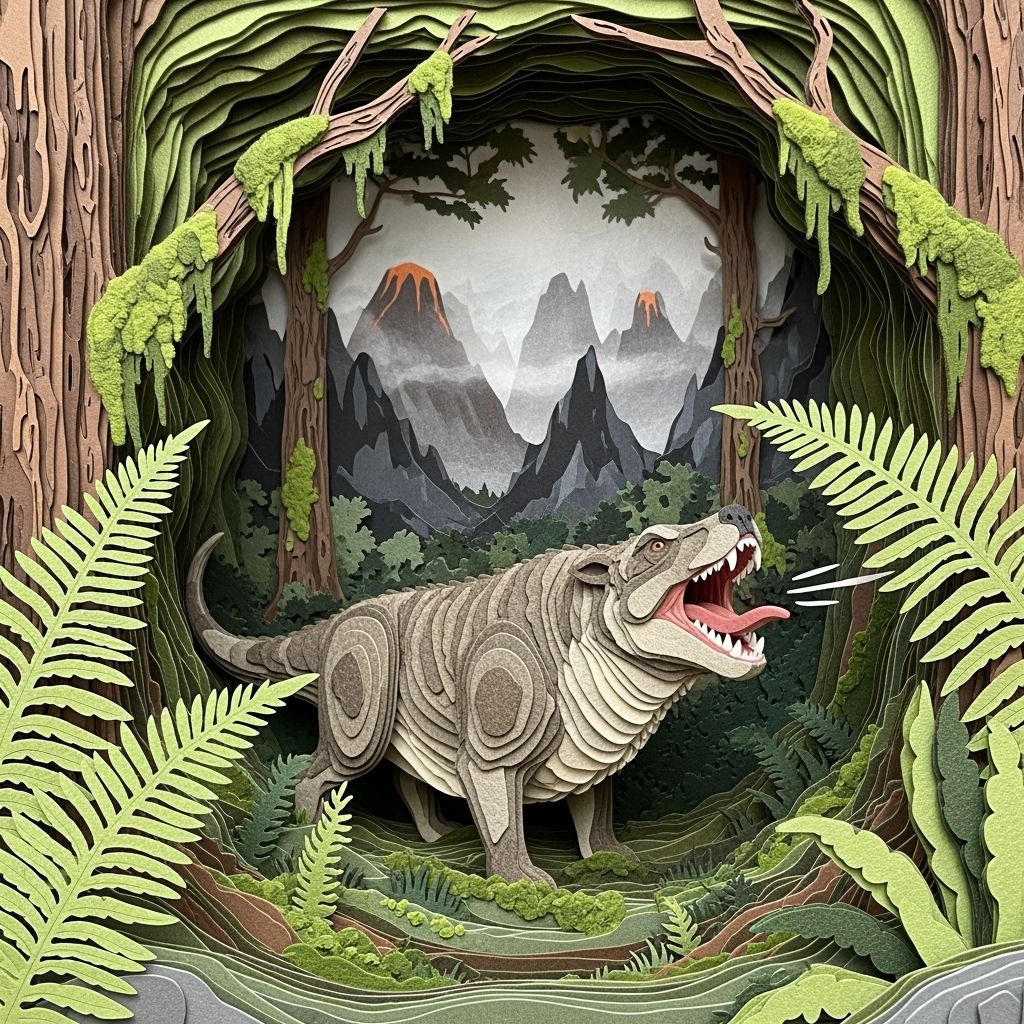 felted jurassic bark