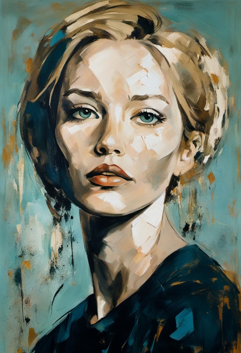 Surreal Portrait of a Woman in Cubist Style