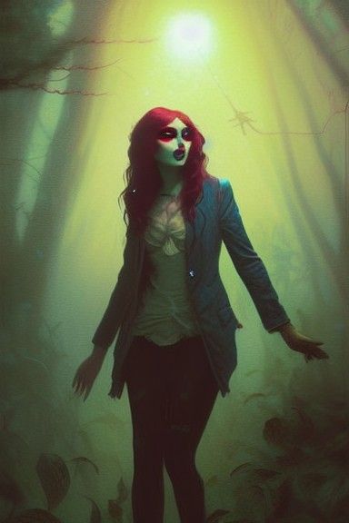 Ethereal Transwoman in a Haunted Wonderland