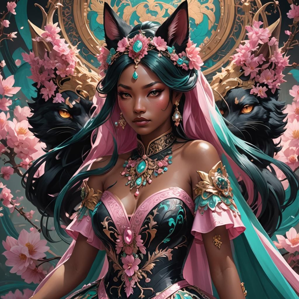 Kitsune Bride Shines in Vibrant Wedding Attire