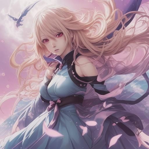 Anime Key Visual in Vibrant Japanese Manga Style