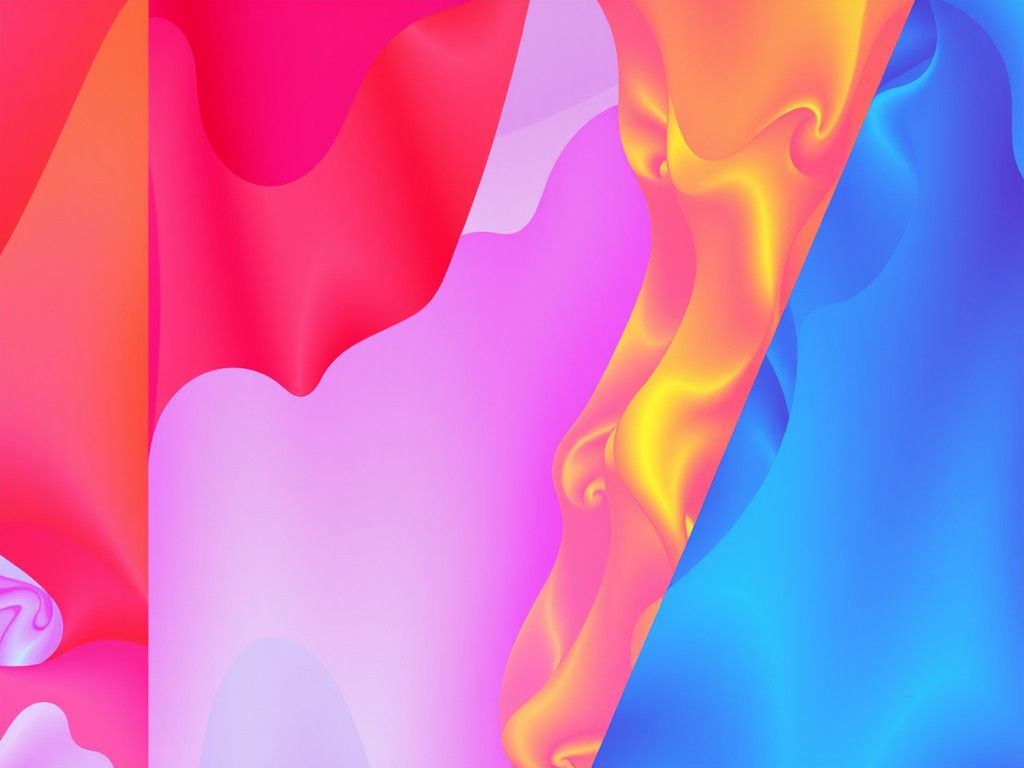 Gleaming Futurist Scene in Cubist Style