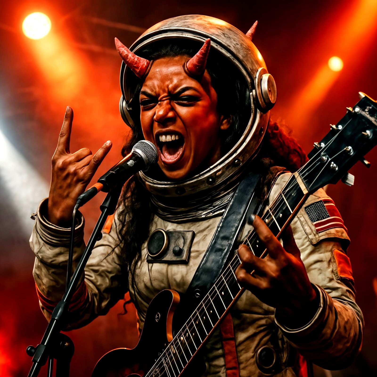 Hard Rock Singer Electrifies Concert Crowd