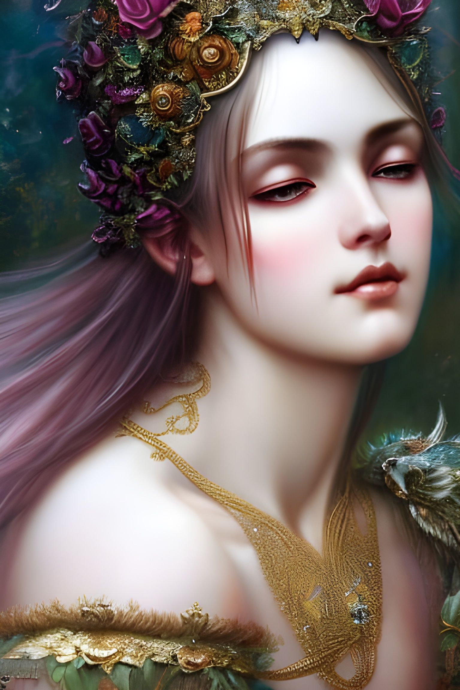 Intricate Portrait of Couple in Fantasy Art Style