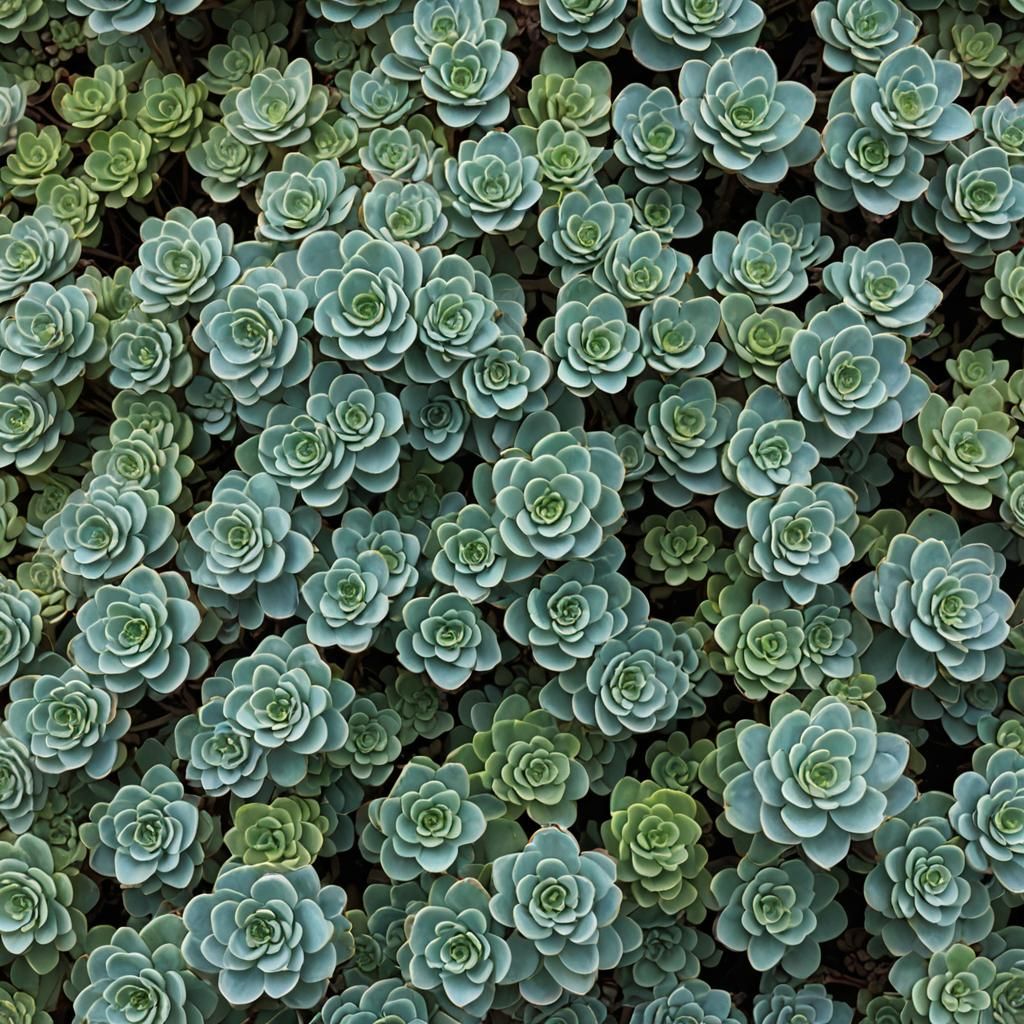 Mystical Sedum Landscape in Dark Fantasy Style