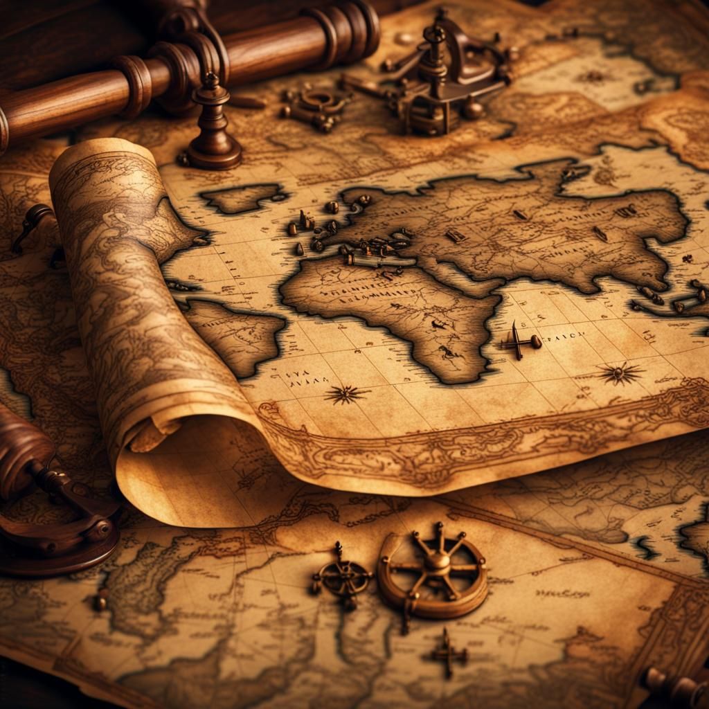 Epic Pirate Map Unfolds on Treasure-Hunting Galleon