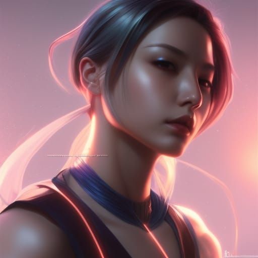 Raven of Teen Titans as Kpop Star in Astral Portrait