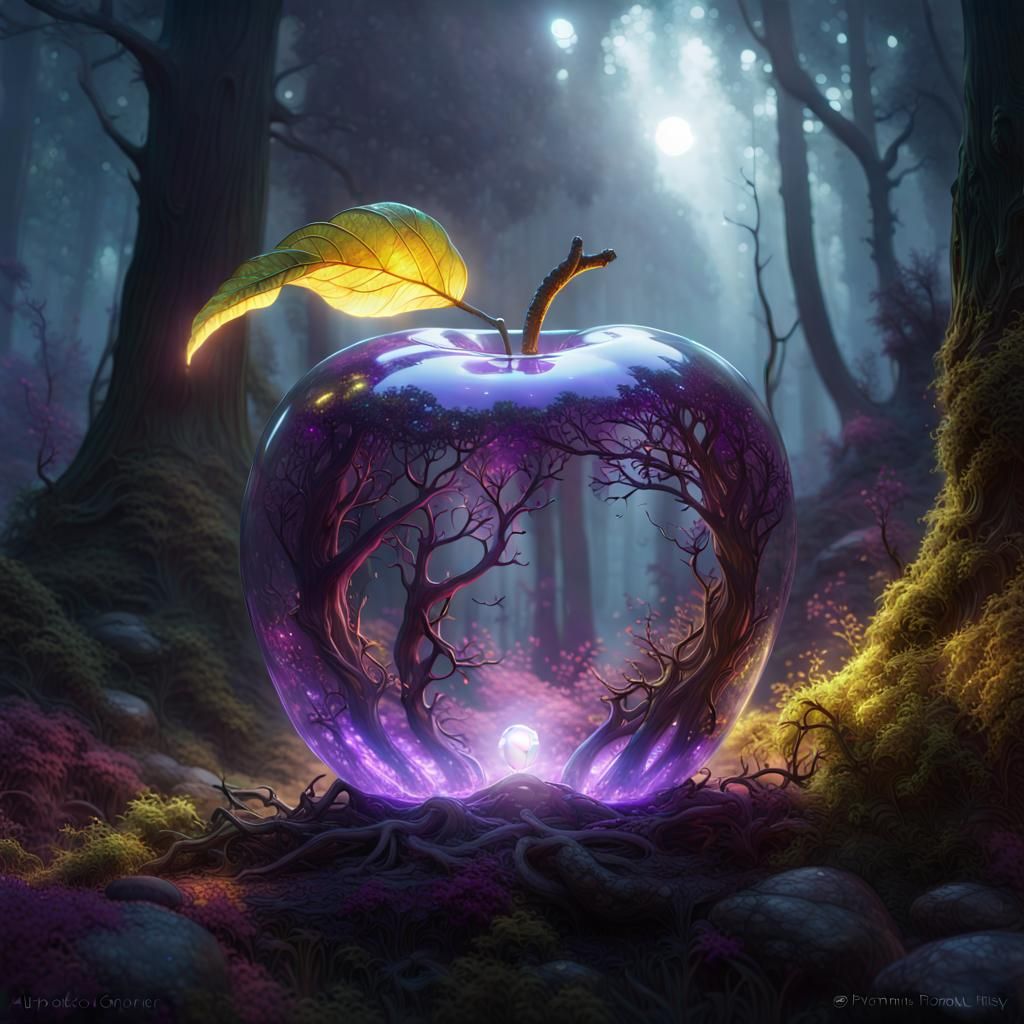 Enchanted Forest Encounter in Dark Fantasy Style