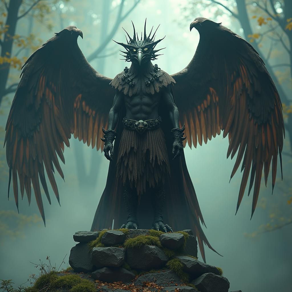 Dark Avian Lord of Shadows Unveiled