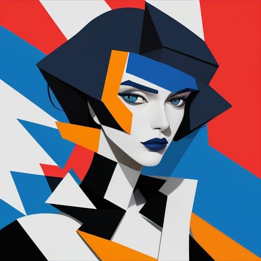 Cubist Supermodel in Geometric Fragmentation