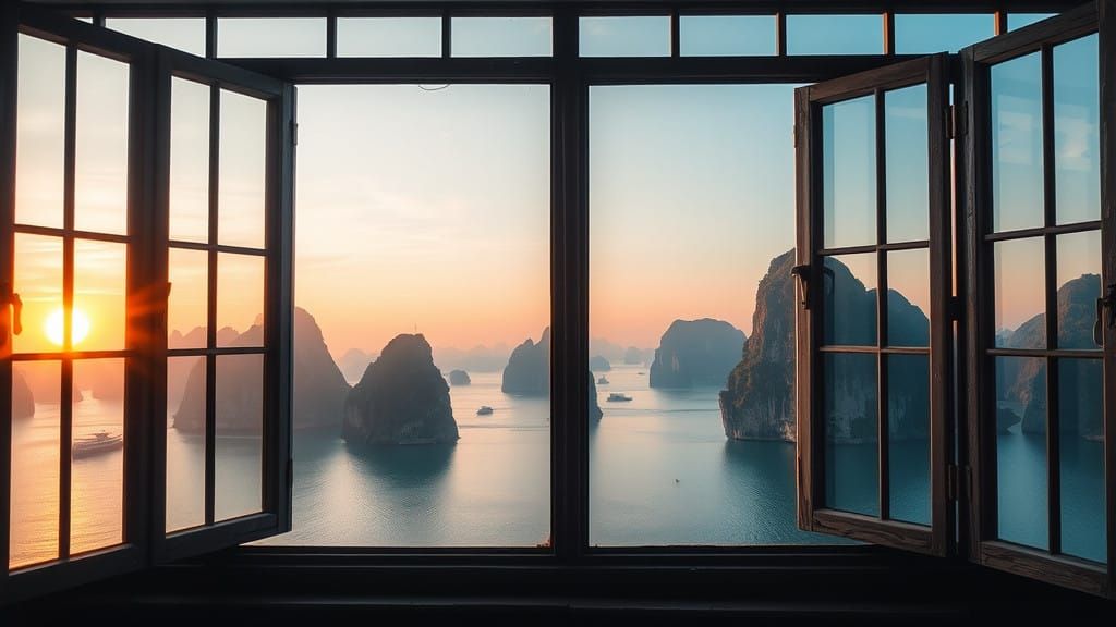 Surreal Ha Long Bay Landscape with Unreal Views