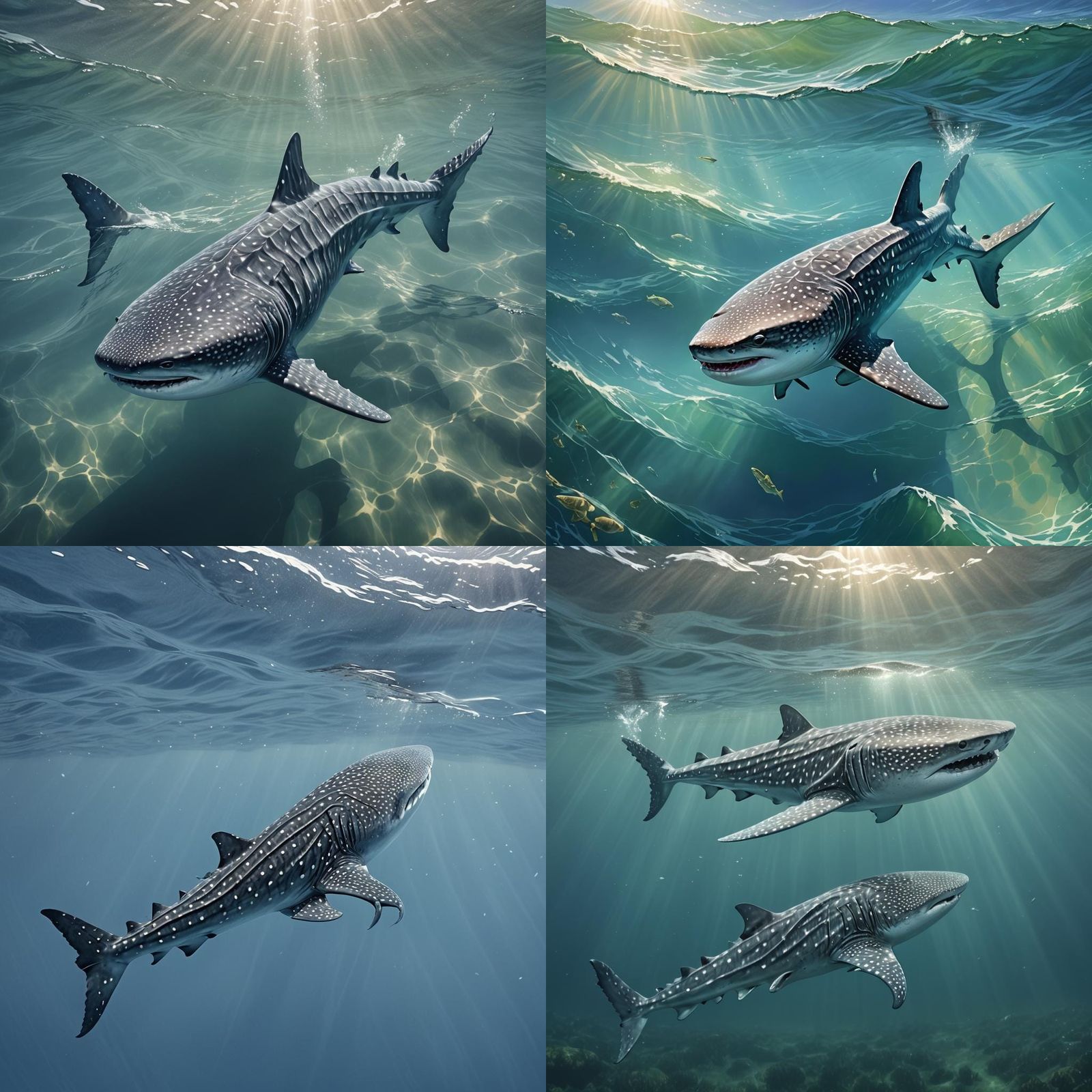 Whale Shark in Ocean Currents