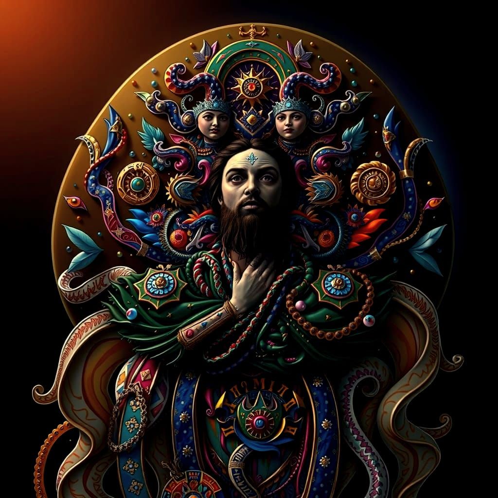 Masterpiece Painting of Beauty and Truth