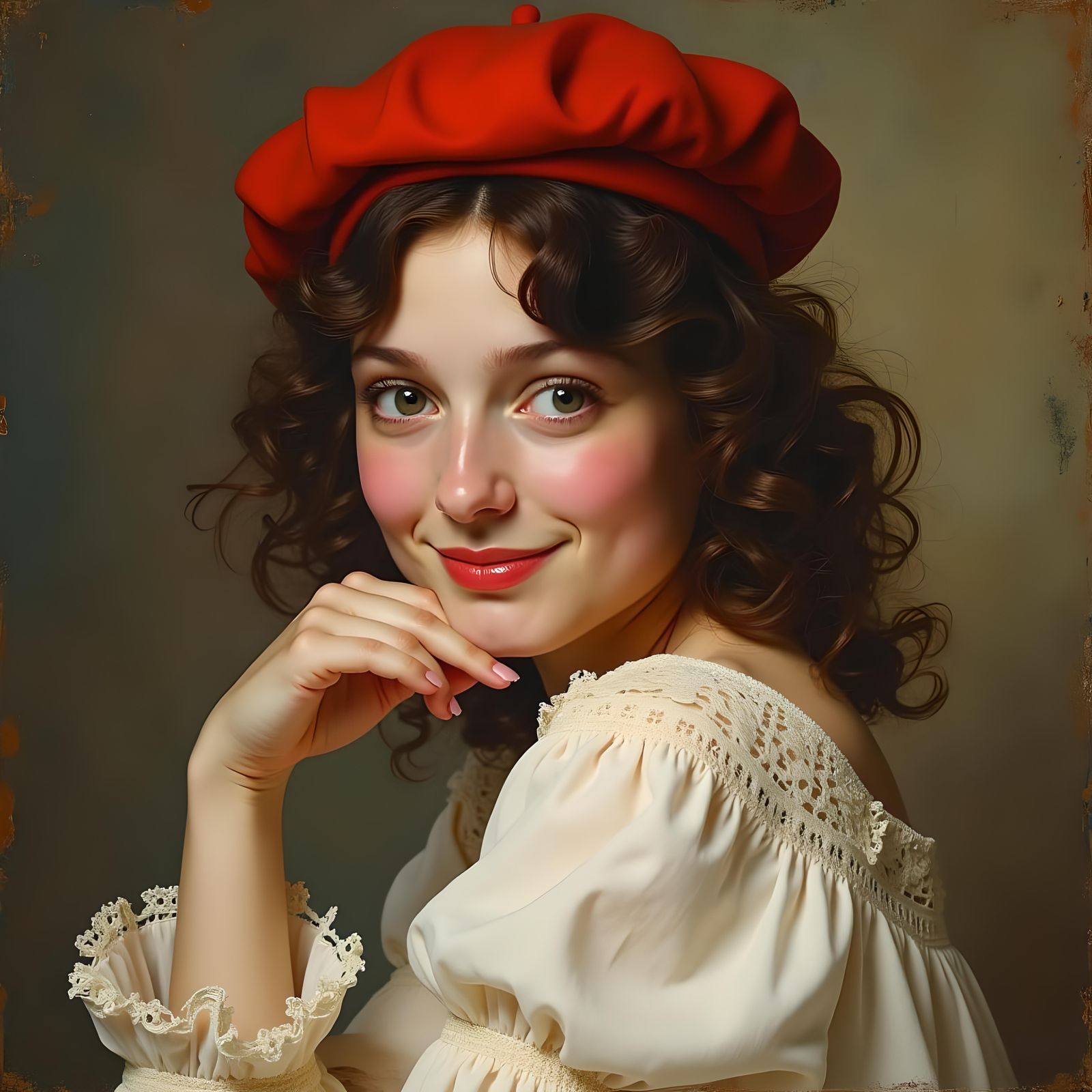 Mona Lisa in a Cheeky Attitude