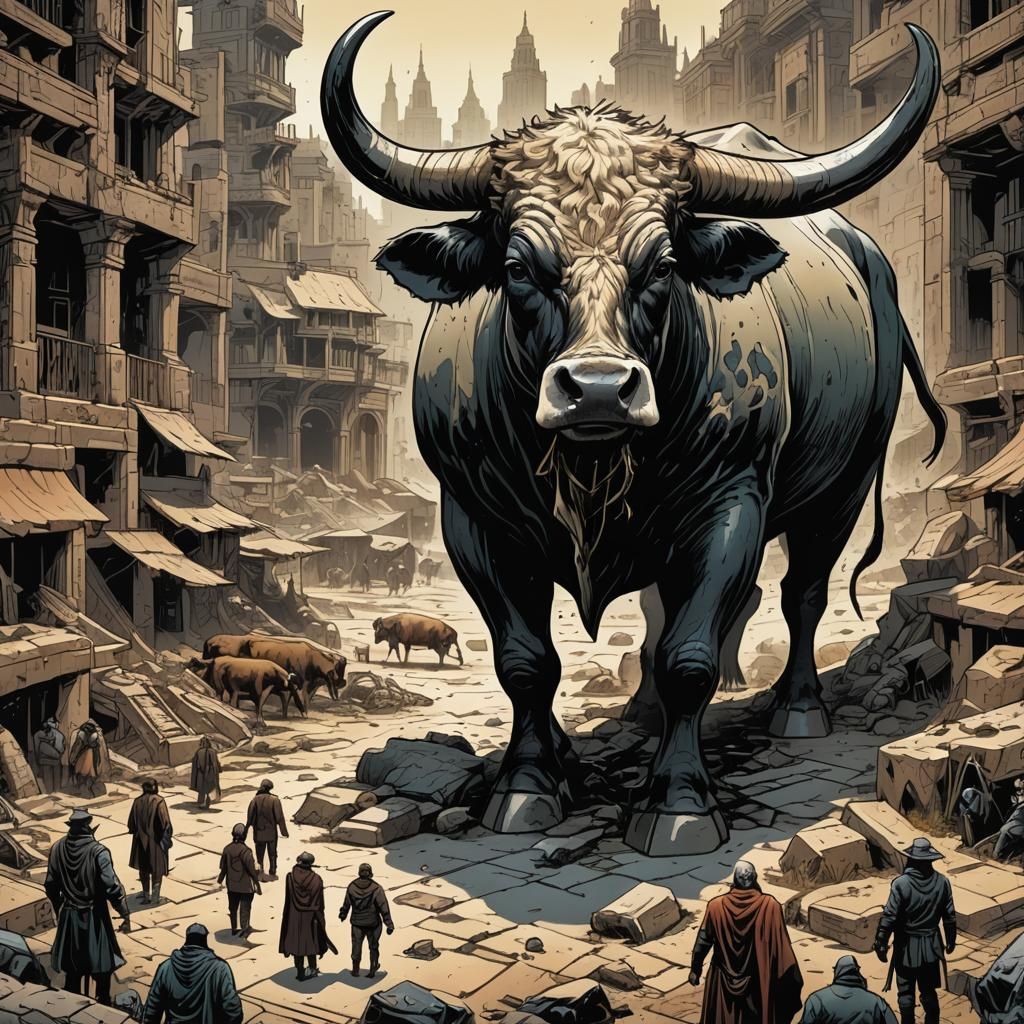 Deserted Plaza Transforms into Crystal Landscape