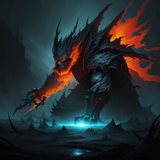 Dark Fantasy Shovel Creature in Twisted Gothic Wood