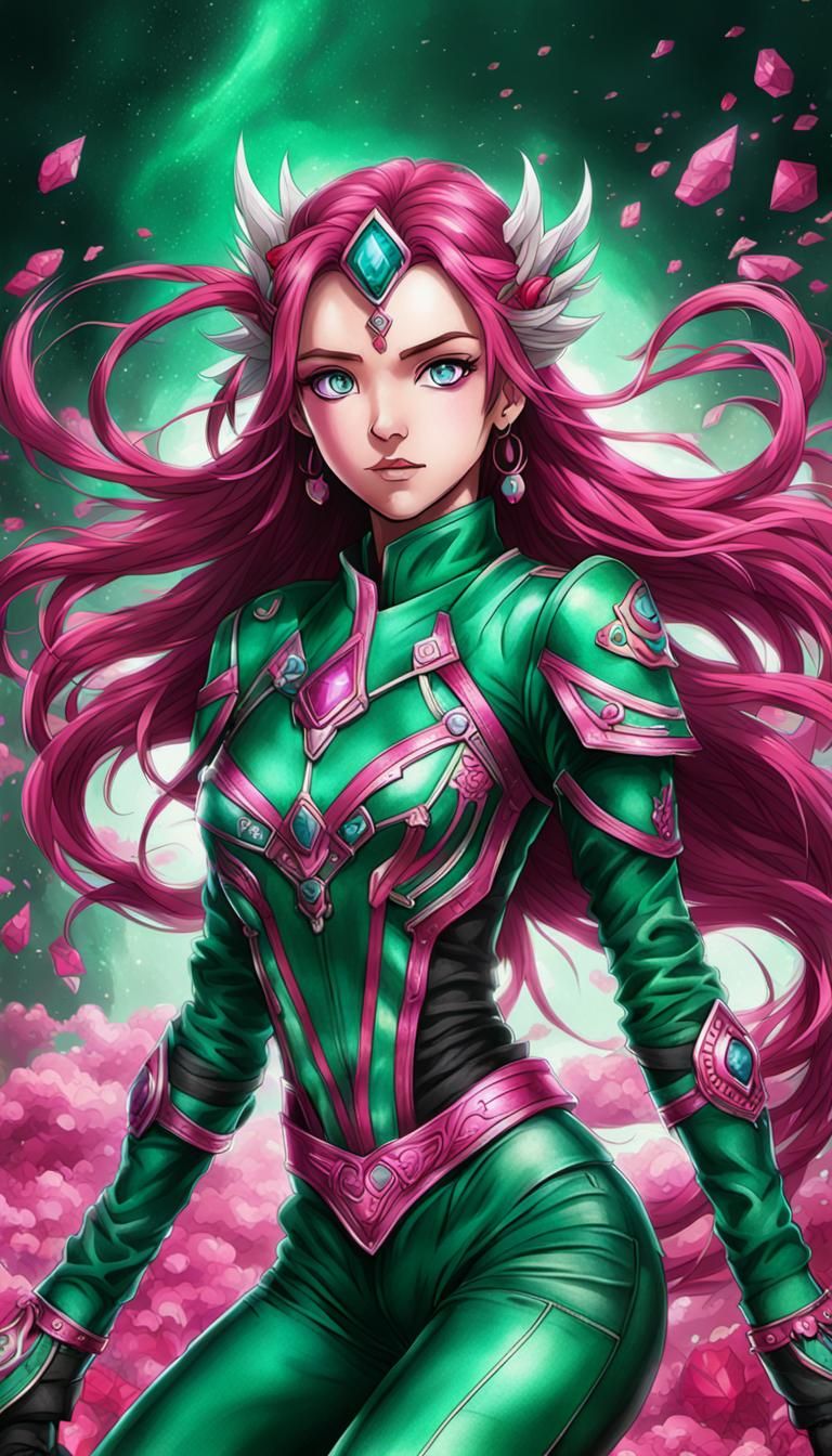 Surrealistic Sunset in Vibrant Magenta Hues