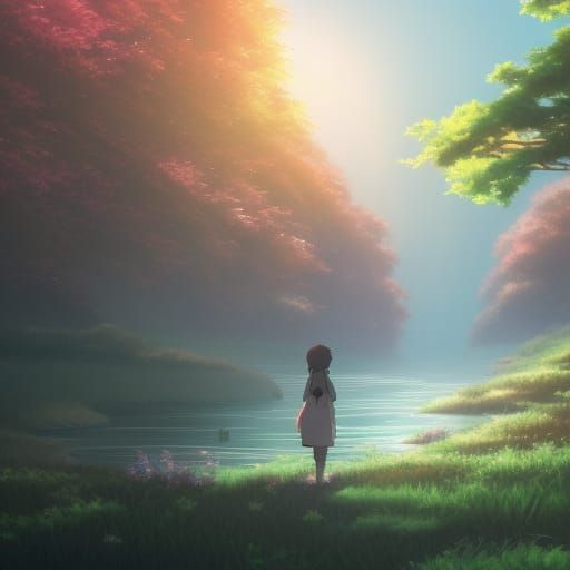 Anime-Inspired Theme Concept Art in Vibrant Colors