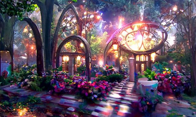Enchanted Garden Gate to a Realm Beyond