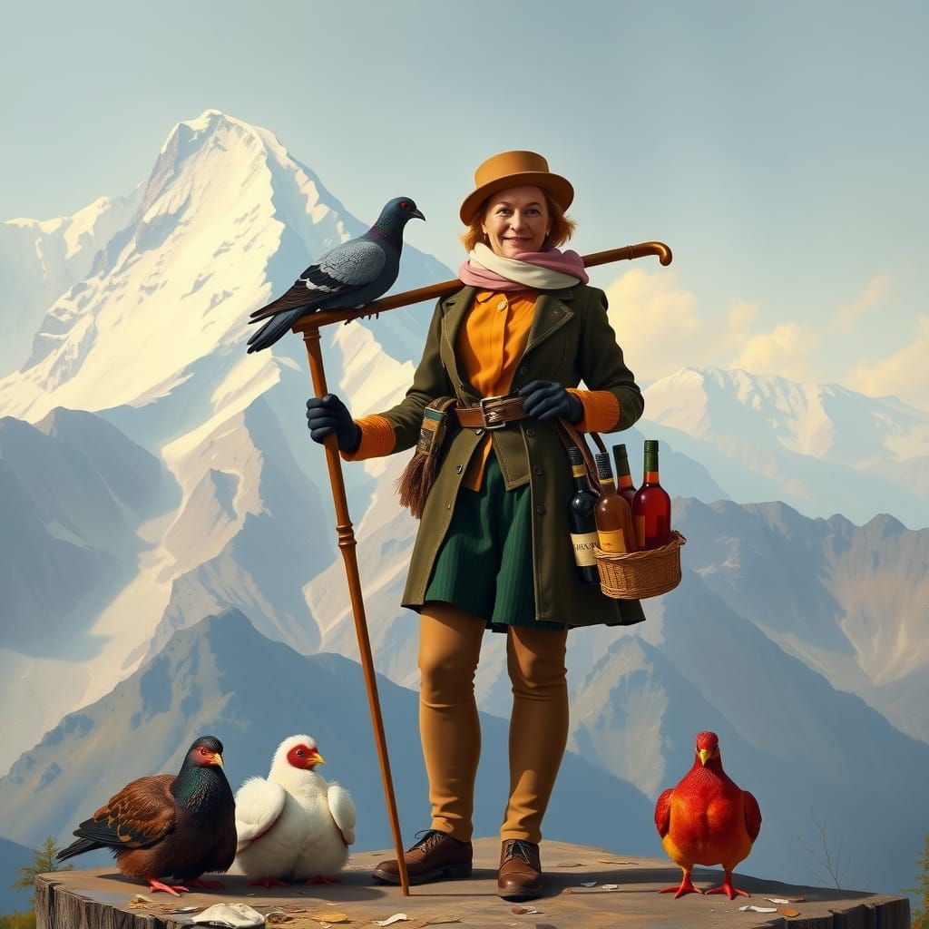 Victorian Mountaineer Brings Wine and Roast Chickens to Conq...