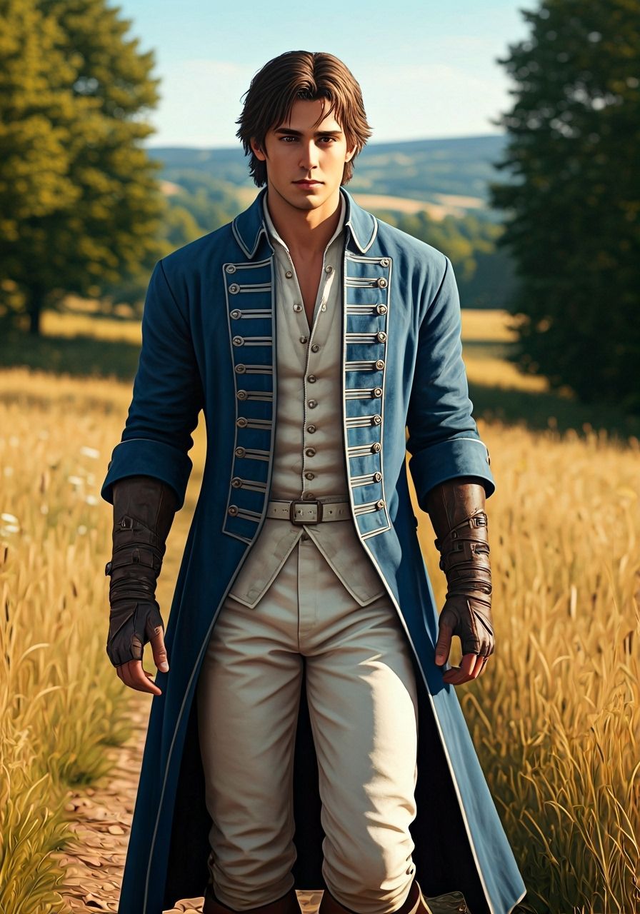 Young Belmont in 1700s French Countryside