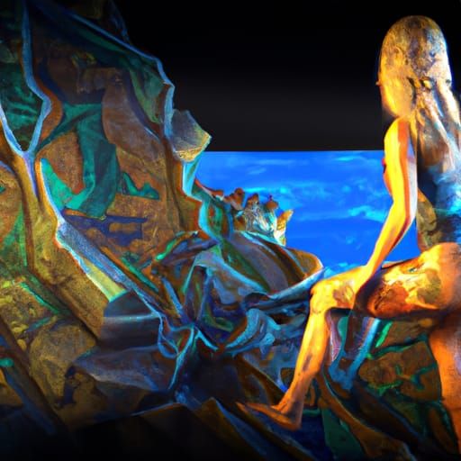 Ethereal Fantasy Maiden in Splendid Colors