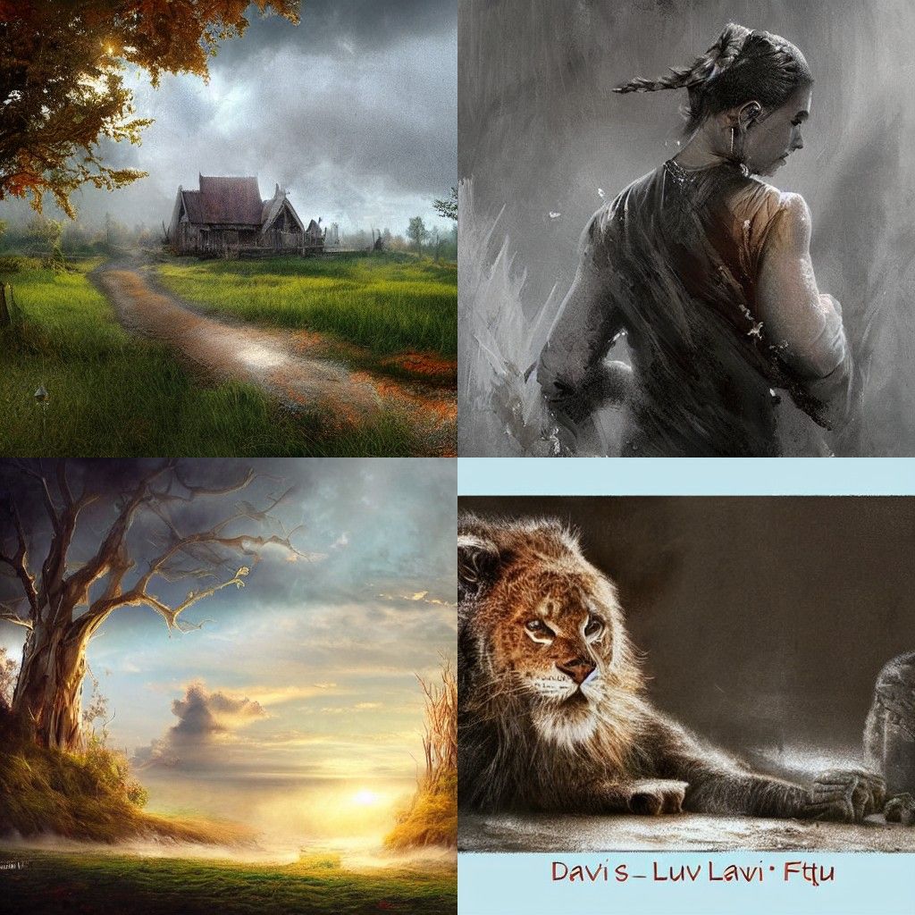 Surreal Dark Fantasy Scene in Epic Comic Book Style