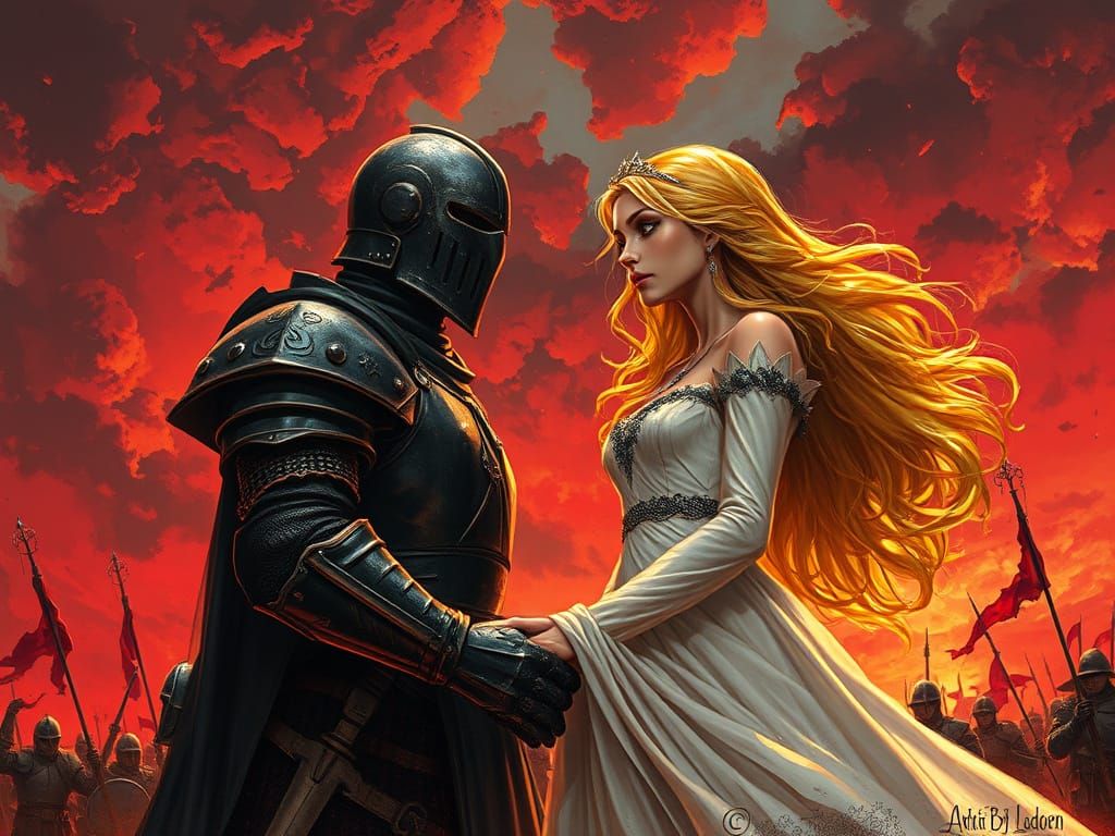 Epic Fantasy Encounter in a Bleeding Sky