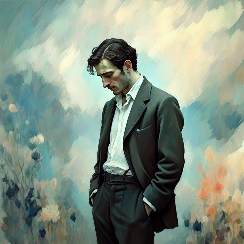 Ethereal Melancholy in Soft Faded Hues