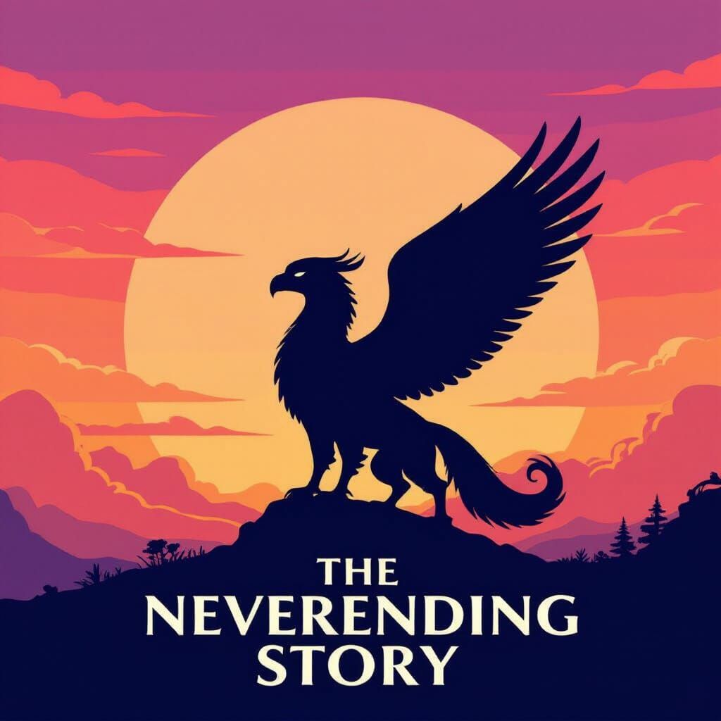 Minimalist Griffin Poster for The NeverEnding Story