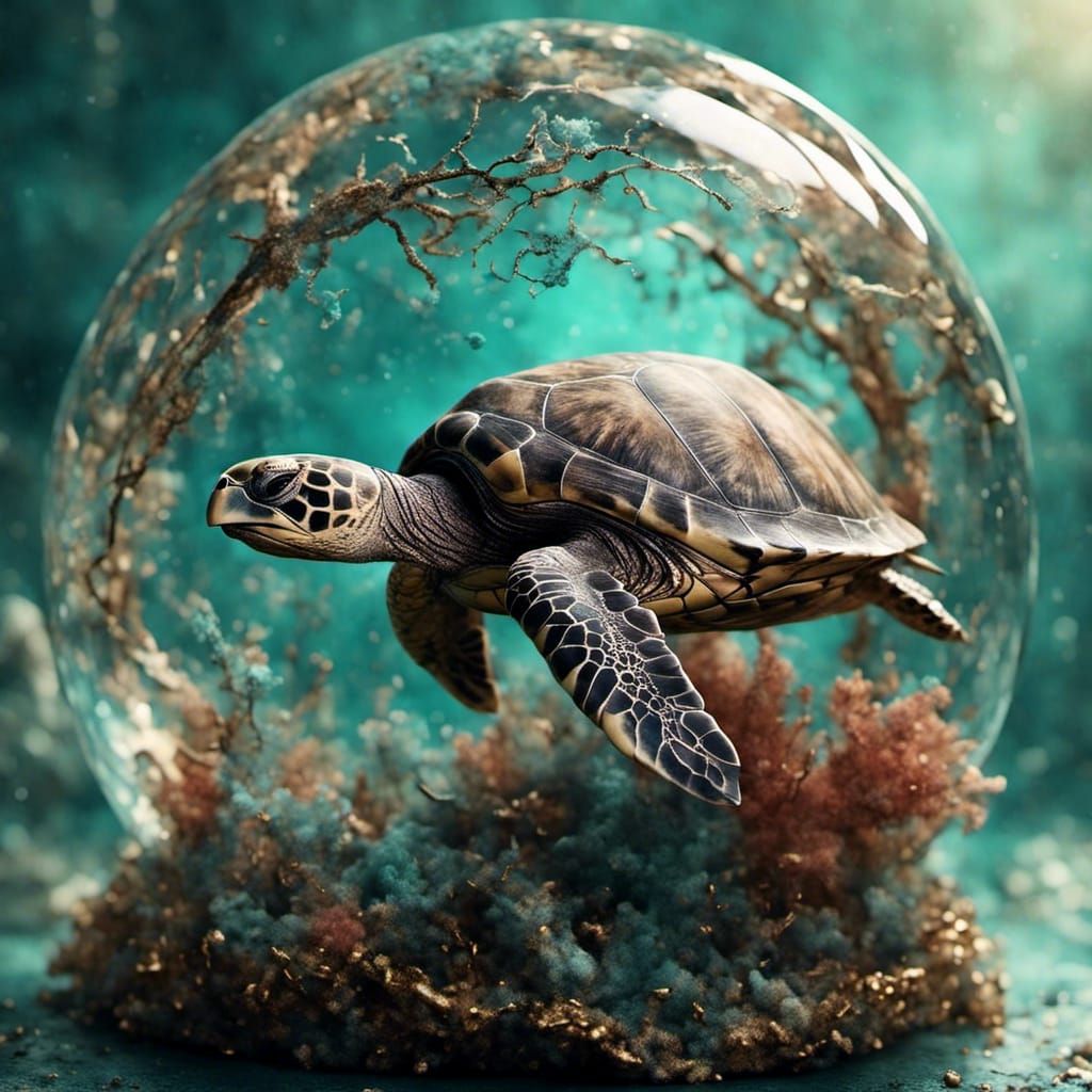 Turtle in Glass