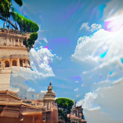 Surreal Roman Summer Getaway in Vibrant 8K