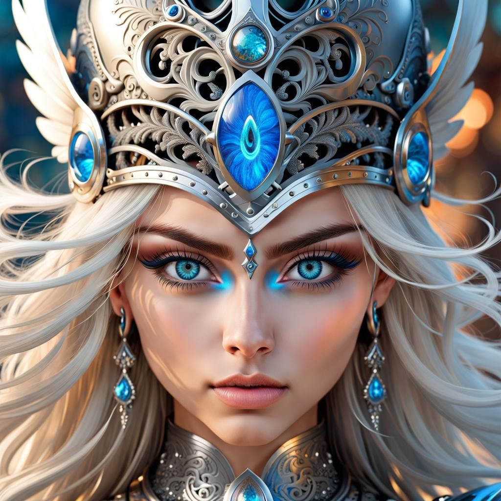 Stunning Valkyrie Portrait in Intricate Fantasy Style