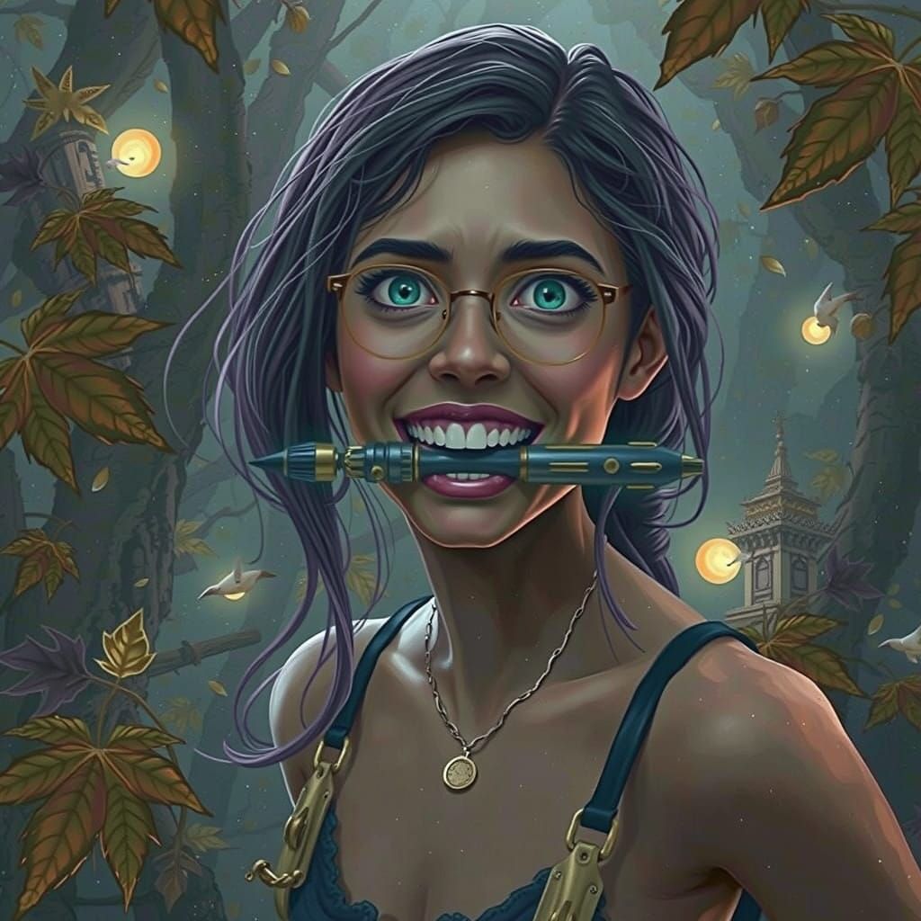 Time Traveler's Sonic Dilemma in Dreamlike Scene