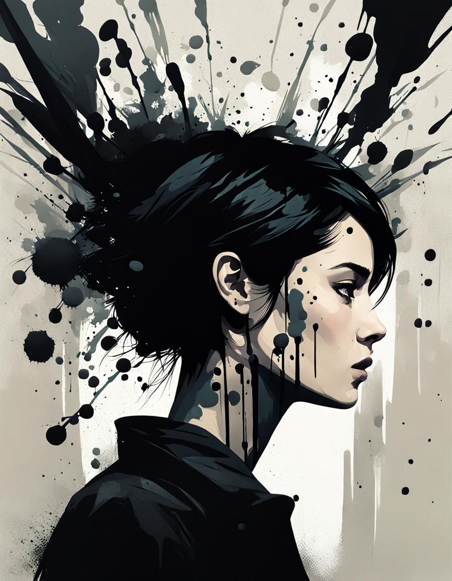 Mysterious Woman in a Haunted Room