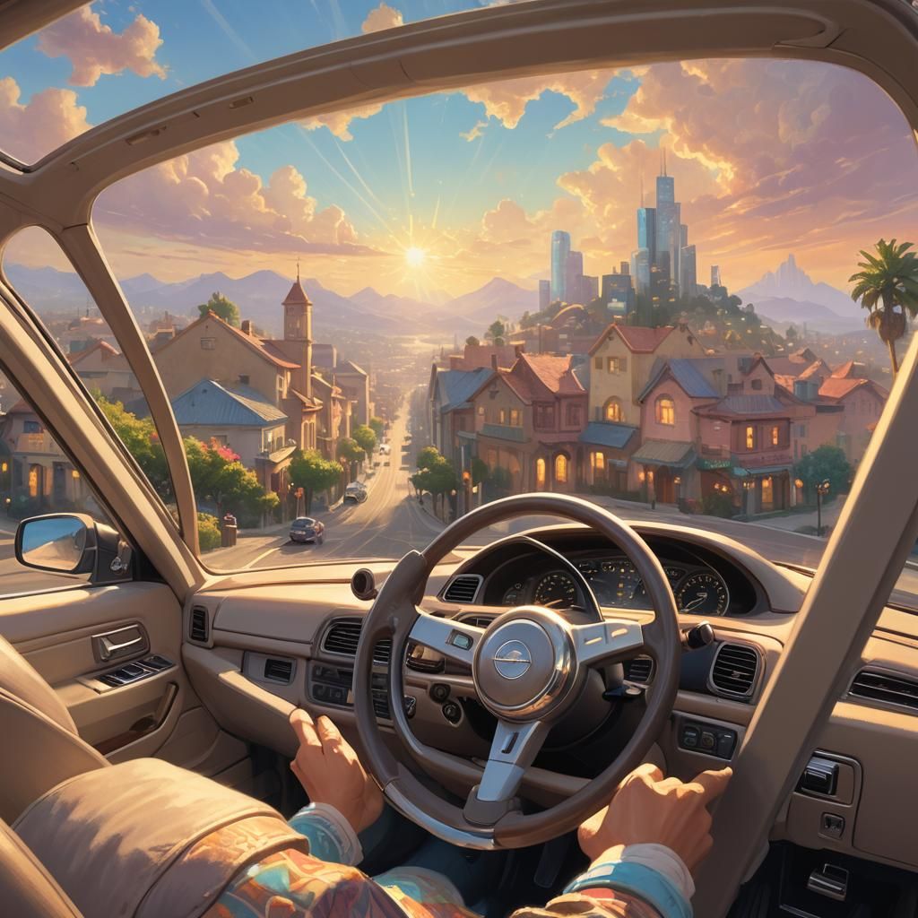 Los Santos in Soft Focus, a Heavenly Cityscape