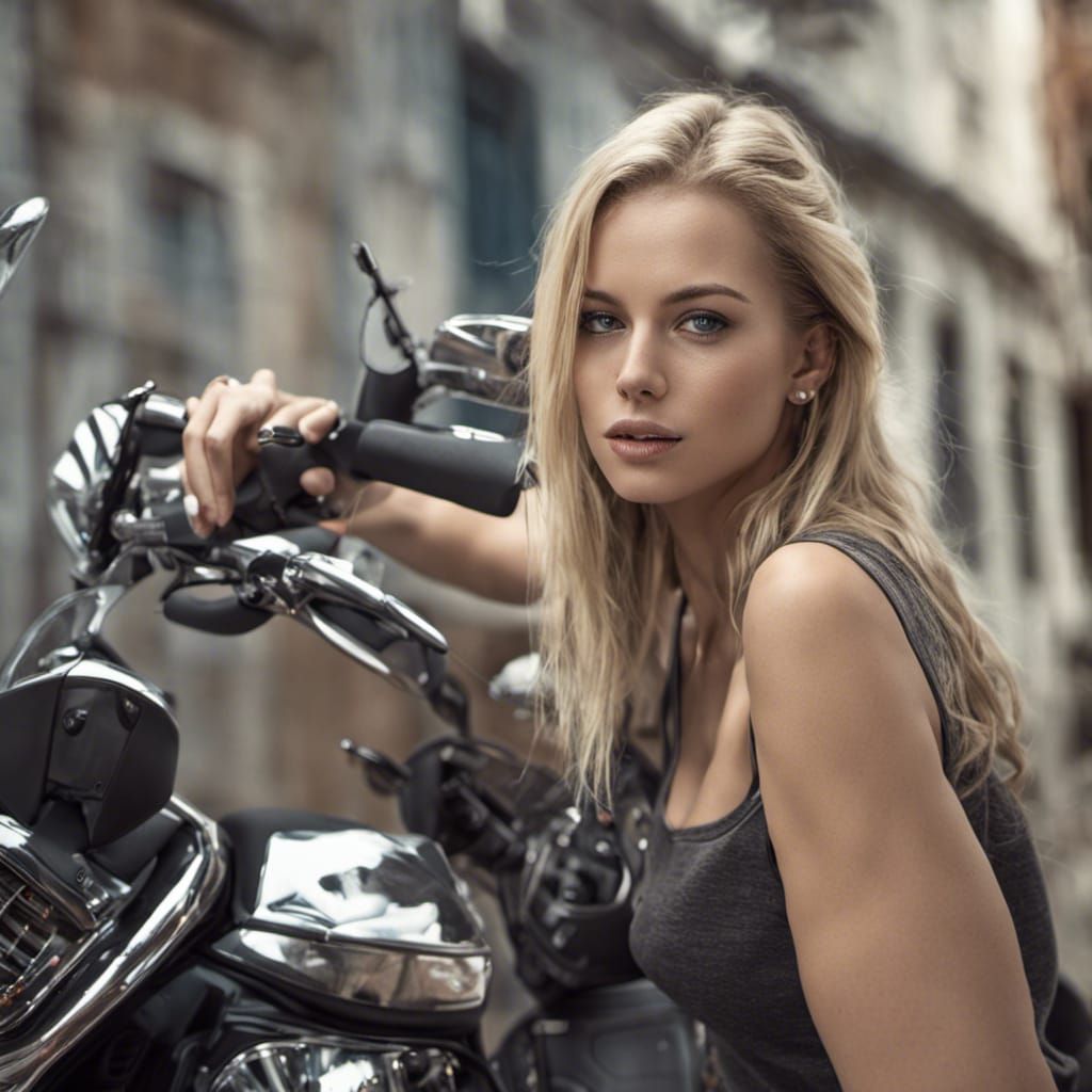 biker girl