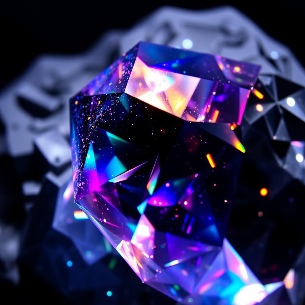 Ancient Geoglyphs in Vibrant Crystal Light