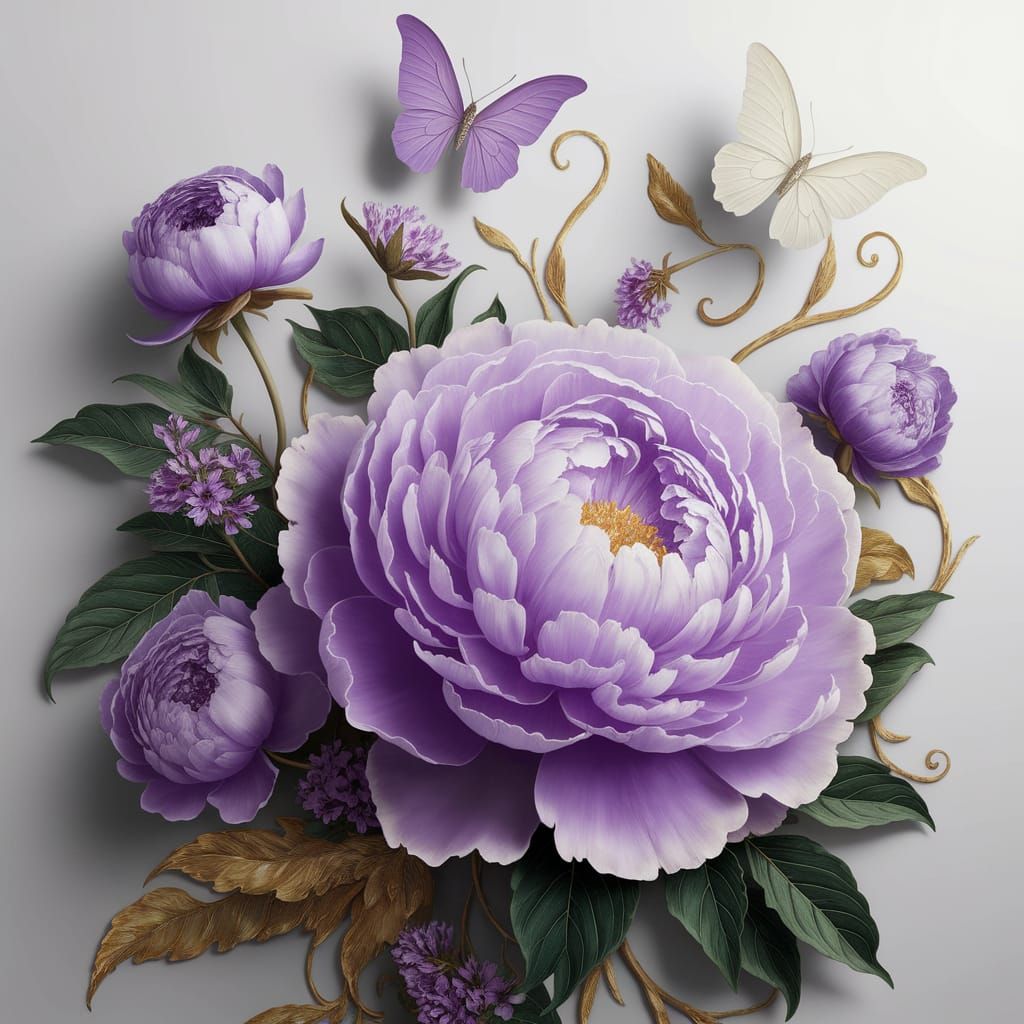 Flowers and Butterflies