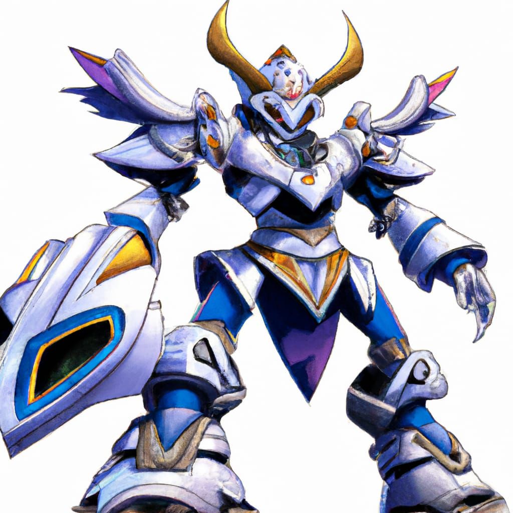 Medieval Armored Digimon with Castle on Its Back