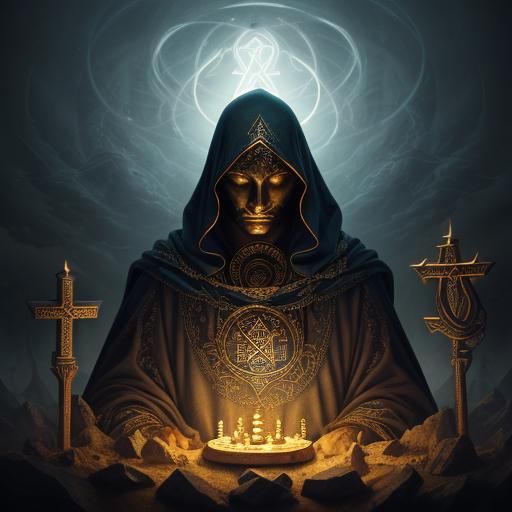 Ethereal Rabbi Radiates Mystical Power