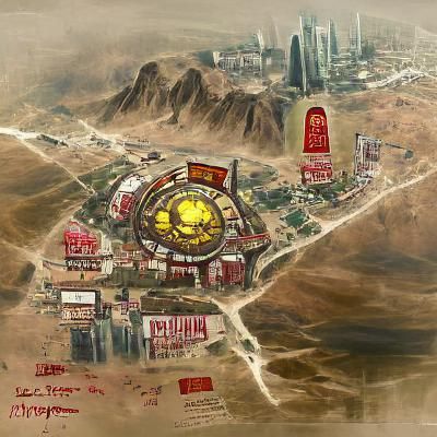 Post-Apocalyptic Wasteland in Cyberpunk Style