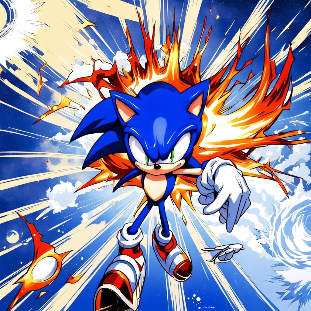 Sonic Anime Key Visual Art