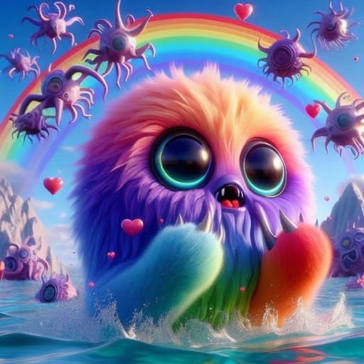 Whimsical Cthulhu Emerges in Pastel Hues with Anime-Style De...