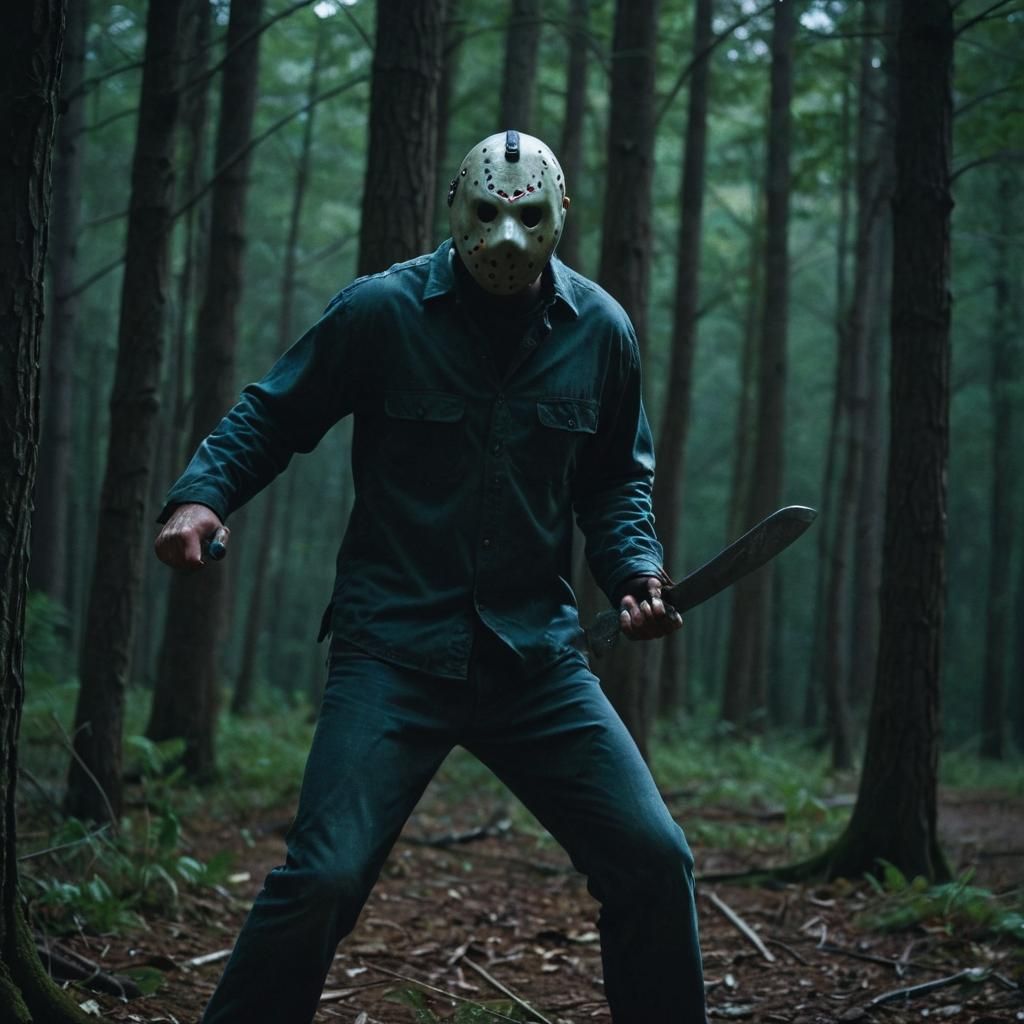 Jason Voorhees in Cinematic Dark Forest