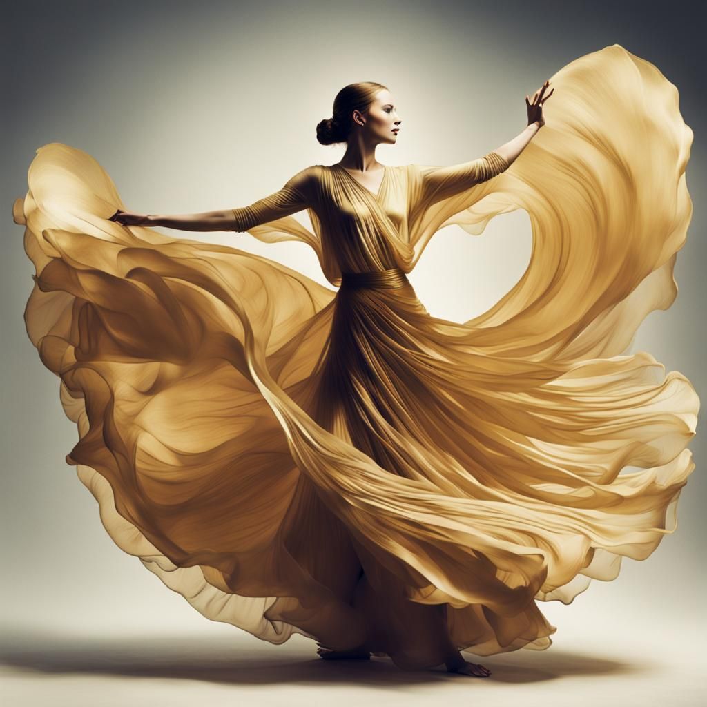 Glamorous Dancer Embracing Jazz Age Elegance