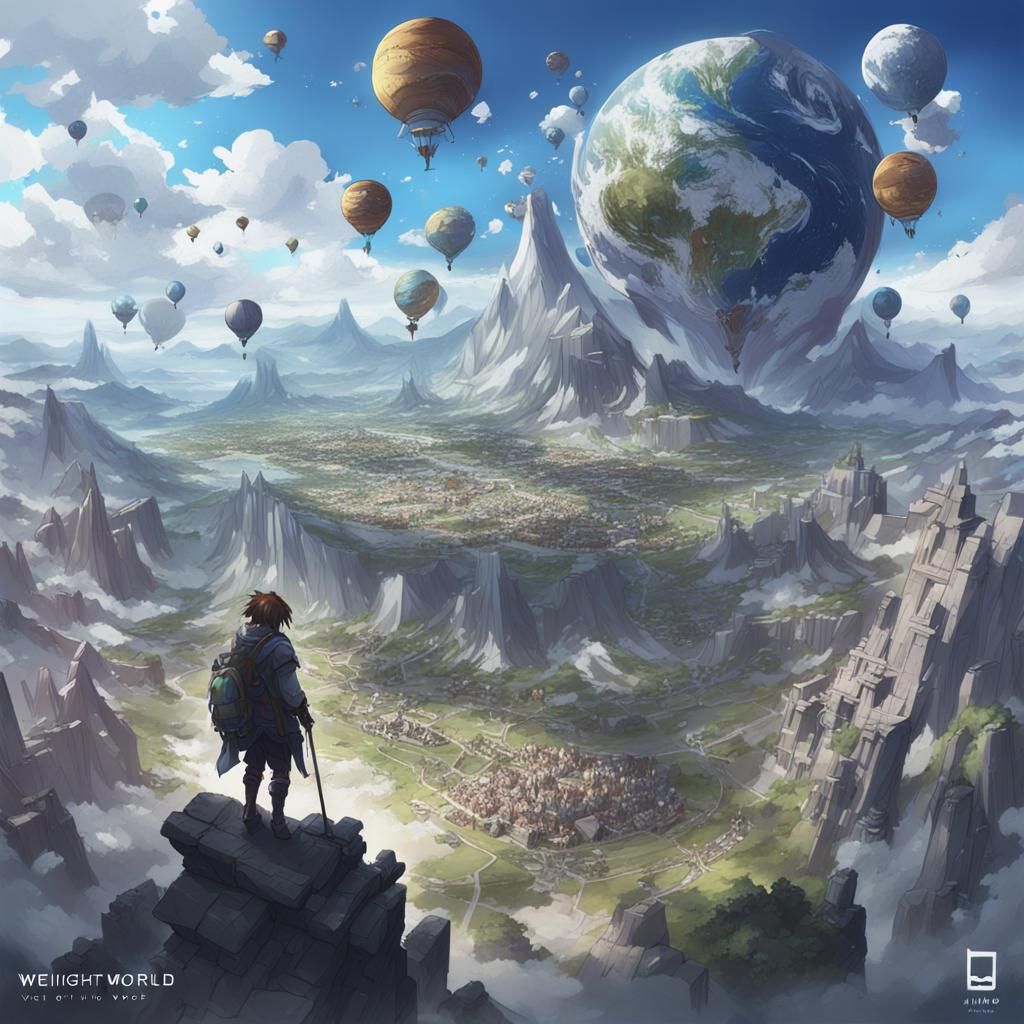 Ethereal 3D Anime Art of a Hero Under Weighty Burden
