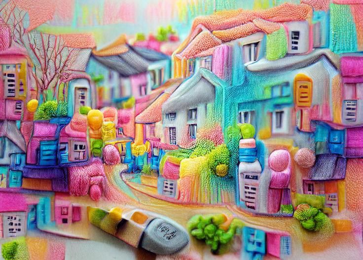 Soft Pastel neighborhood