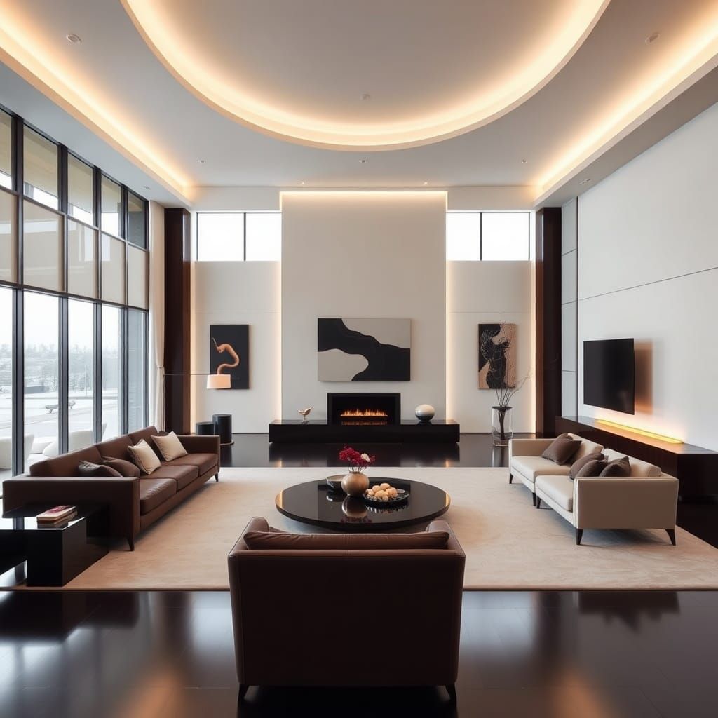 Elegant Modern Room with Minimalist Furniture