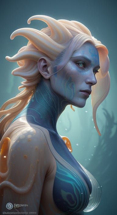 Hyperrealistic Limpet Nudibranch on Zoothique Shoreline